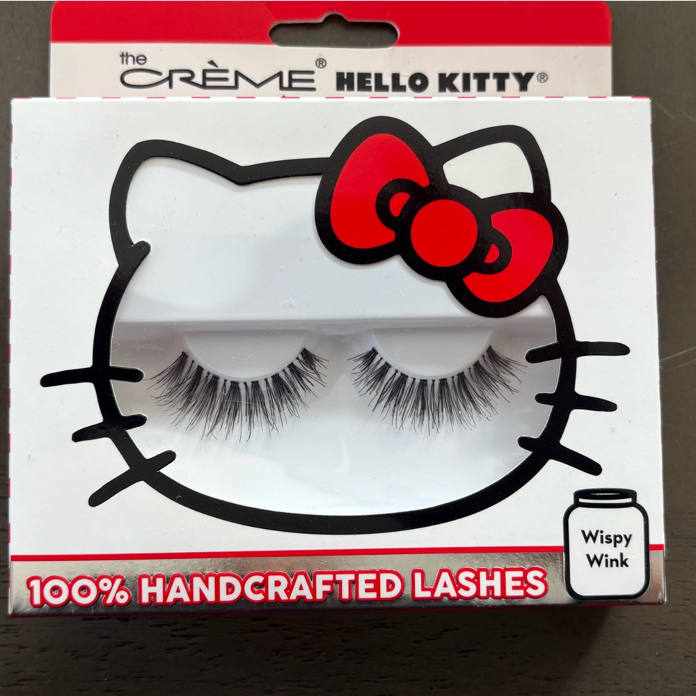 New- Hello Kitty -The Crème Shop limited edition, 100% Handcrafted Lashes